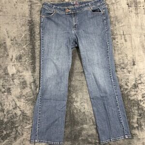 Style & Co Jeans Womens Size 18 Blue Denim Straight Leg Stretch Pants RN 89828